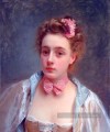 Habillé pour le bal portrait de dame Gustave Jean Jacquet